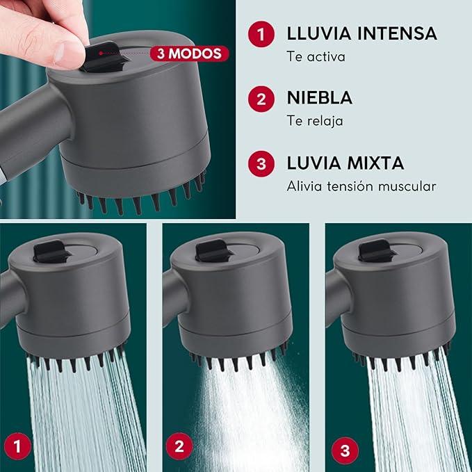 Pack Ducha masaje  + Toalla turbante